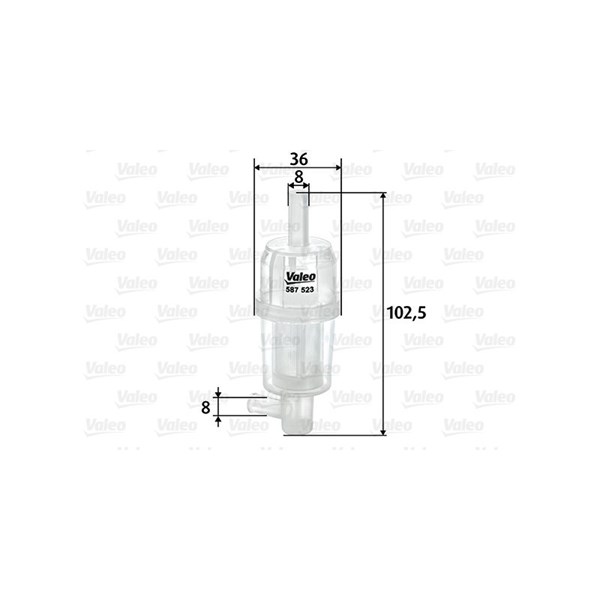 Bränslefilter Valeo 587523 VALEO
