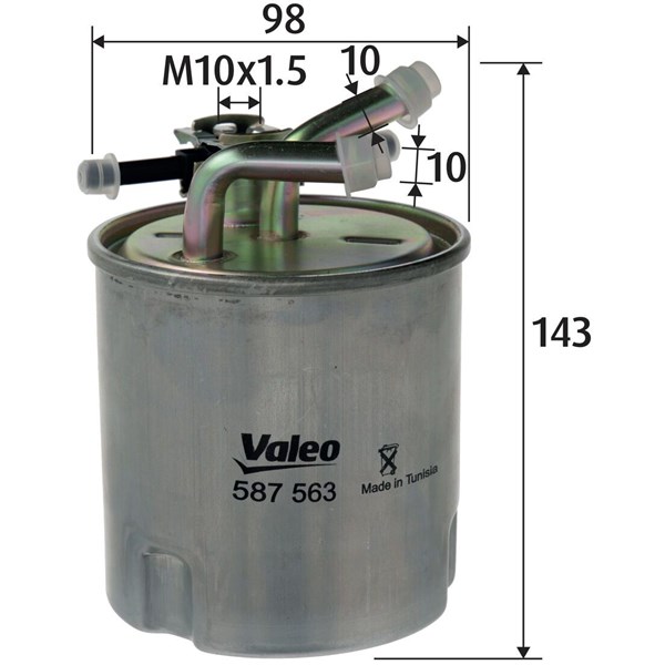 Bränslefilter Valeo 587563 VALEO