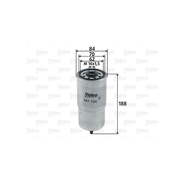 Bränslefilter Valeo 587724 VALEO