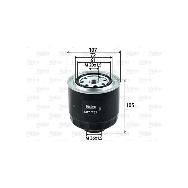 Bränslefilter Valeo 587737 VALEO