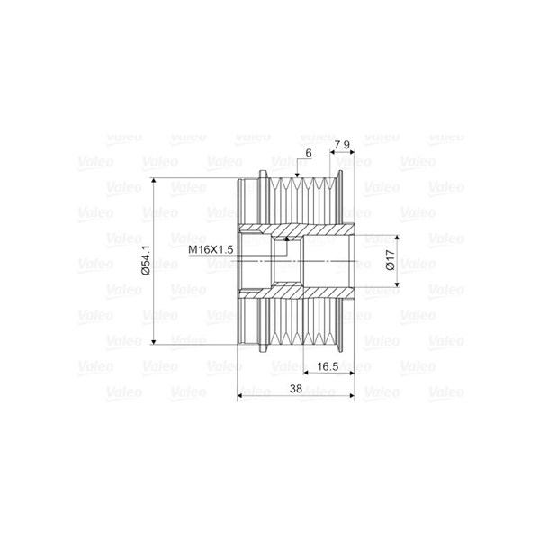 Frihjulskoppling, generator Valeo 588006 VALEO Frihjulskoppling, generator Valeo 588006 VALEO