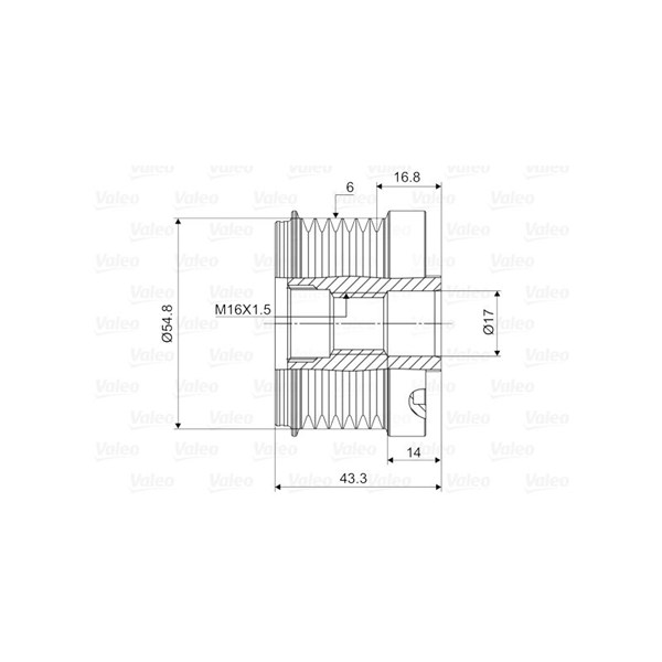 Frihjulskoppling, generator Valeo 588023 VALEO