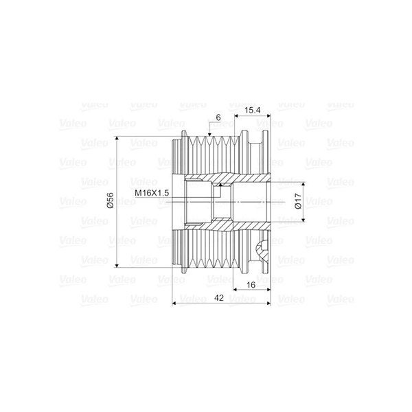 Frihjulskoppling, generator Valeo 588024 VALEO Frihjulskoppling, generator Valeo 588024 VALEO