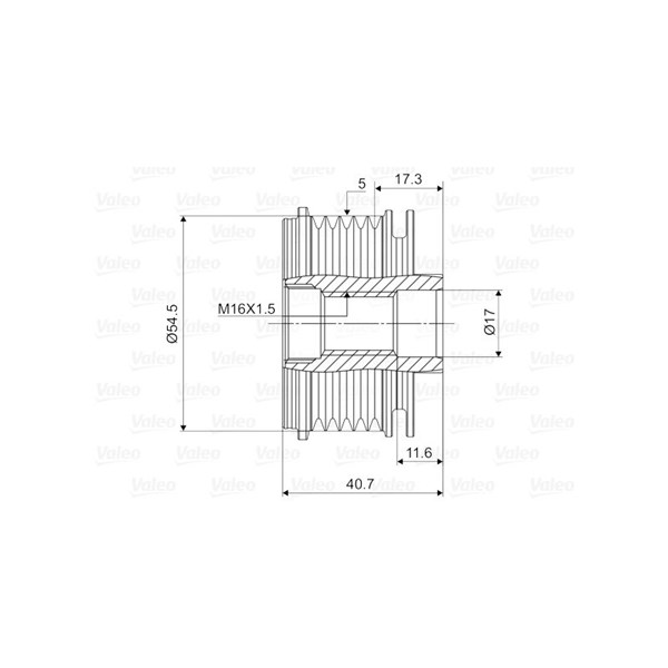 Frihjulskoppling, generator Valeo 588026 VALEO Frihjulskoppling, generator Valeo 588026 VALEO