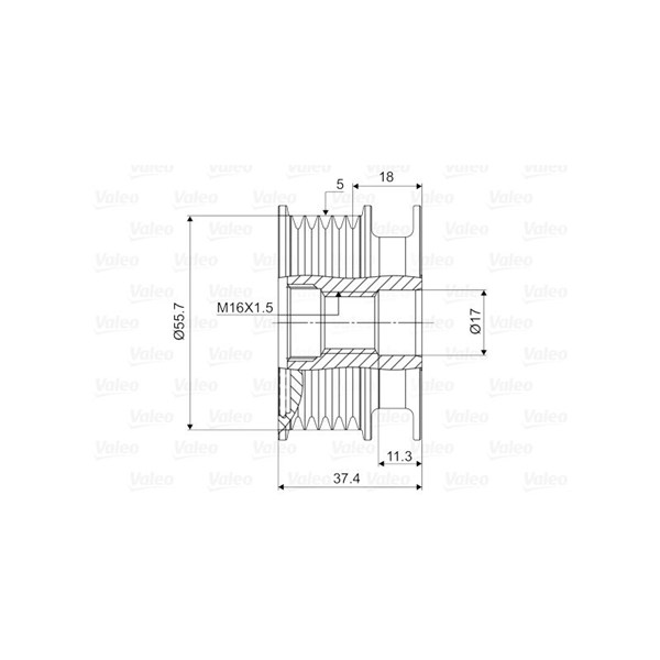 Frihjulskoppling, generator Valeo 588035 VALEO Frihjulskoppling, generator Valeo 588035 VALEO