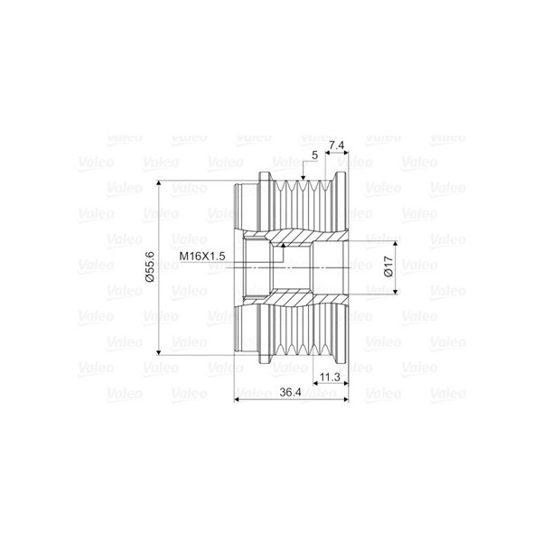 Frihjulskoppling, generator Valeo 588041 VALEO Frihjulskoppling, generator Valeo 588041 VALEO
