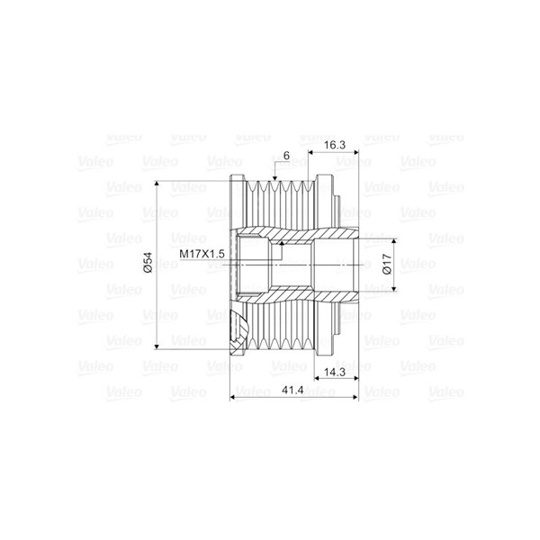 Frihjulskoppling, generator Valeo 588045 VALEO Frihjulskoppling, generator Valeo 588045 VALEO