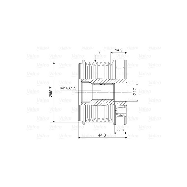 Frihjulskoppling, generator Valeo 588060 VALEO Frihjulskoppling, generator Valeo 588060 VALEO