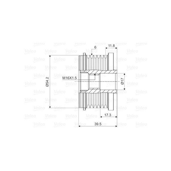 Frihjulskoppling, generator Valeo 588062 VALEO Frihjulskoppling, generator Valeo 588062 VALEO