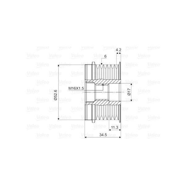 Frihjulskoppling, generator Valeo 588074 VALEO Frihjulskoppling, generator Valeo 588074 VALEO