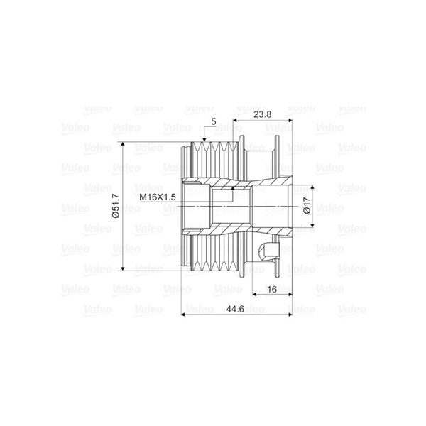 Frihjulskoppling, generator Valeo 588083 VALEO Frihjulskoppling, generator Valeo 588083 VALEO