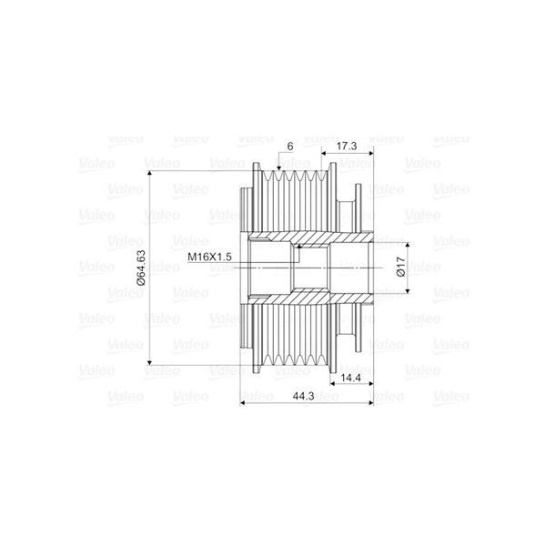 Frihjulskoppling, generator Valeo 588084 VALEO