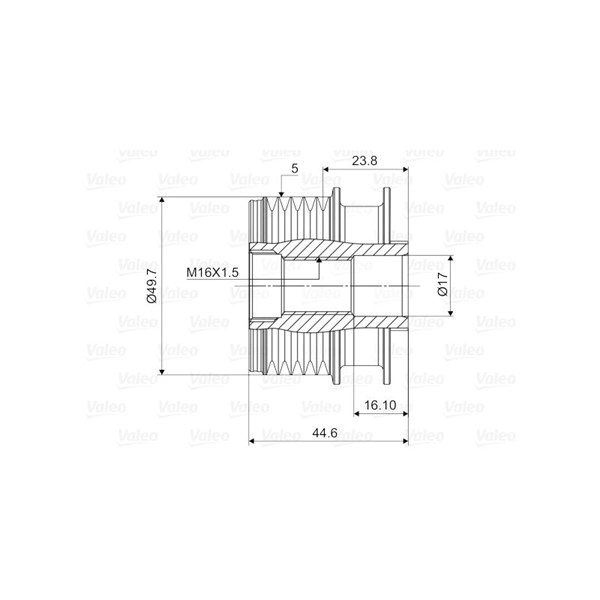Frihjulskoppling, generator Valeo 588085 VALEO Frihjulskoppling, generator Valeo 588085 VALEO