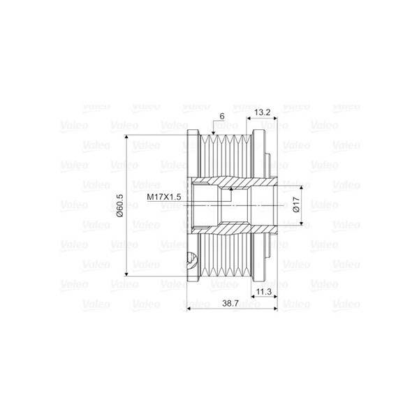 Frihjulskoppling, generator Valeo 588089 VALEO