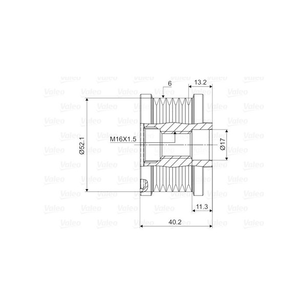 Frihjulskoppling, generator Valeo 588092 VALEO
