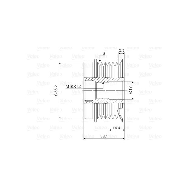 Frihjulskoppling, generator Valeo 588106 VALEO Frihjulskoppling, generator Valeo 588106 VALEO