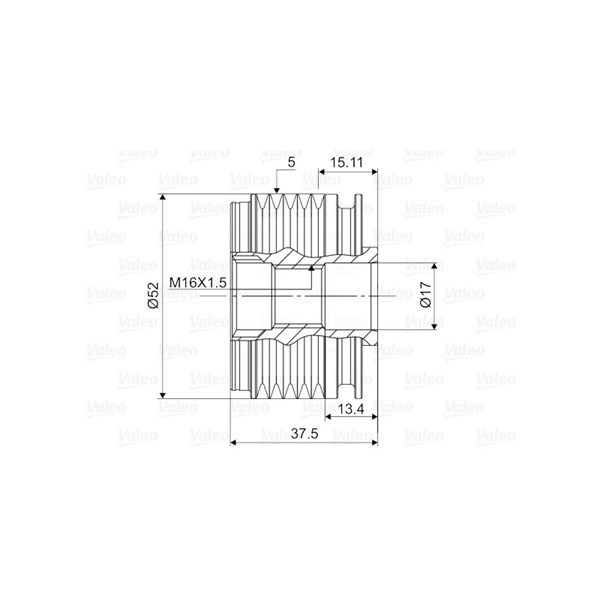 Frihjulskoppling, generator Valeo 588109 VALEO