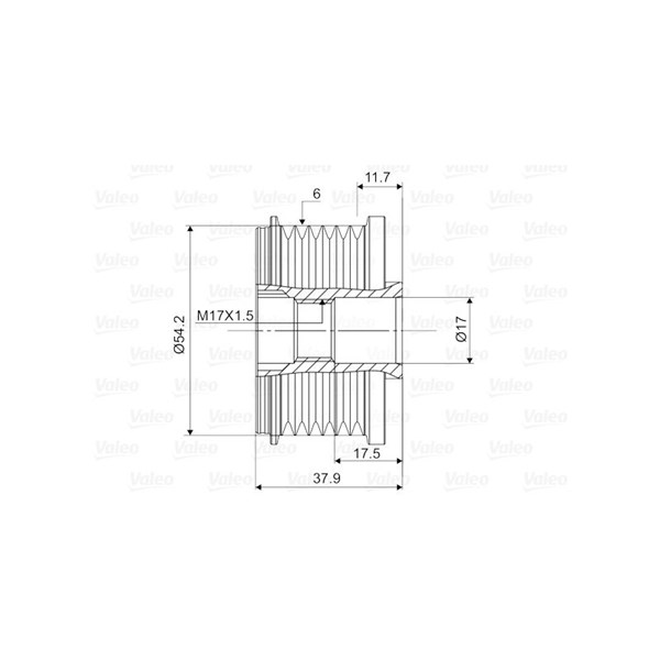 Frihjulskoppling, generator Valeo 588110 VALEO