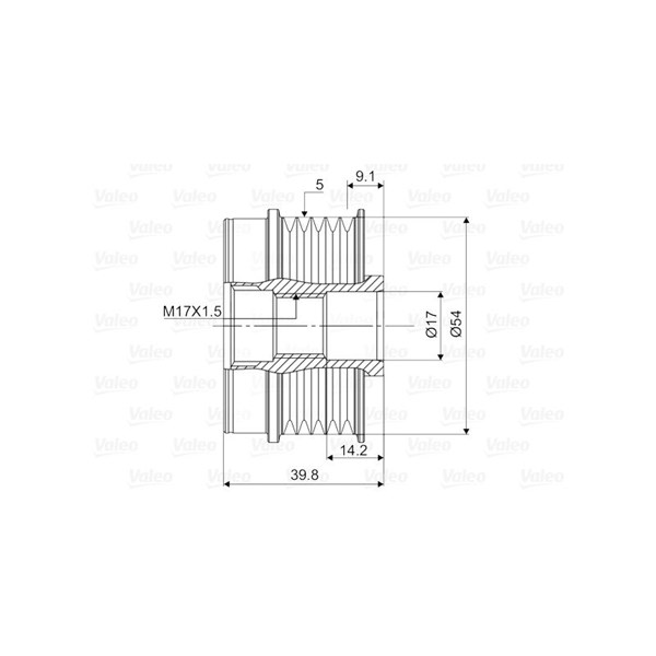 Frihjulskoppling, generator Valeo 588111 VALEO