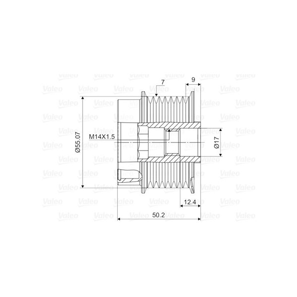 Frihjulskoppling, generator Valeo 588130 VALEO