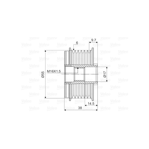 Frihjulskoppling, generator Valeo 588134 VALEO Frihjulskoppling, generator Valeo 588134 VALEO
