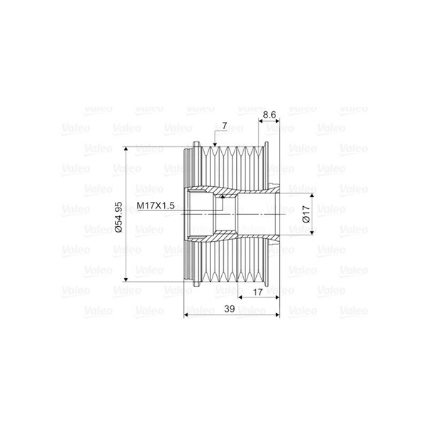 Frihjulskoppling, generator Valeo 588138 VALEO