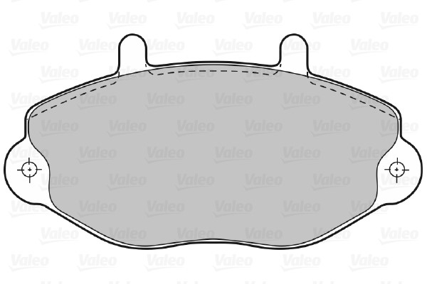 Bromsbeläggsats, Framaxel Valeo 598037 VALEO