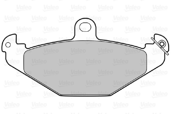 Bromsbeläggsats, Bakaxel, Framaxel Valeo 598055 VALEO