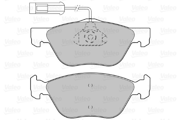 Bromsbeläggsats, Framaxel Valeo 598308 VALEO