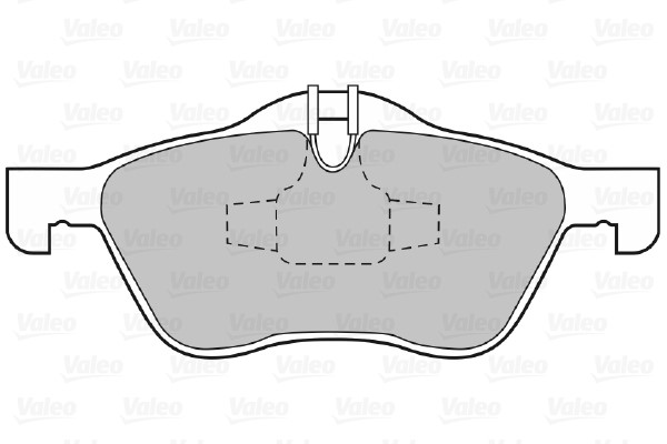 Bromsbeläggsats, Framaxel Valeo 598413 VALEO