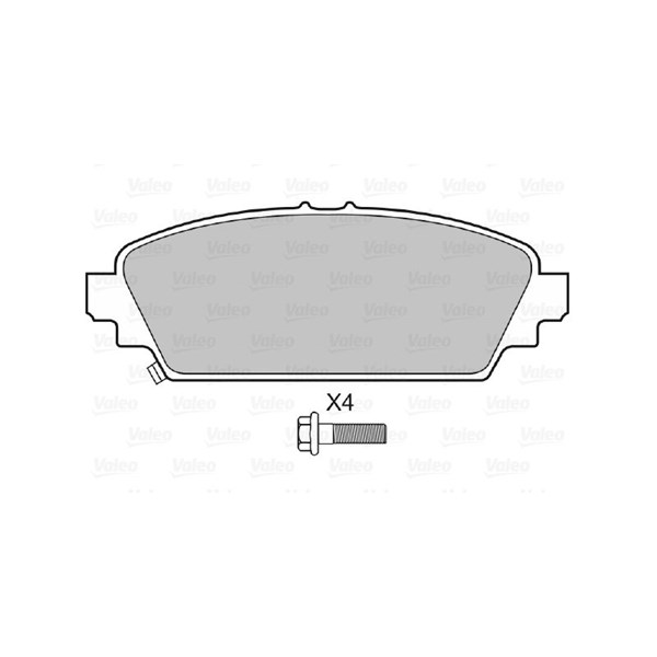 Bromsbeläggsats, Framaxel Valeo 598435 VALEO