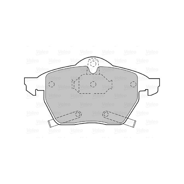 Bromsbeläggsats, Framaxel Valeo 598454 VALEO
