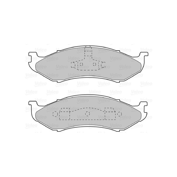 Bromsbeläggsats, Framaxel Valeo 598491 VALEO