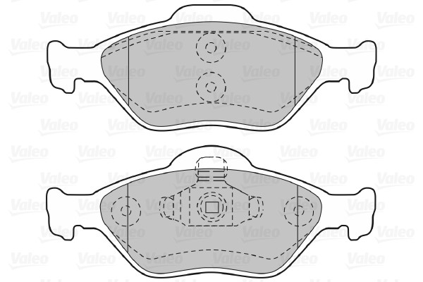 Bromsbeläggsats, Framaxel Valeo 598564 VALEO
