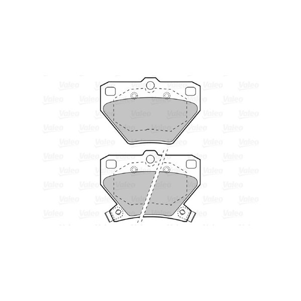 Bromsbeläggsats, Bakaxel, Framaxel Valeo 598577 VALEO Bromsbeläggsats, Bakaxel, Framaxel Valeo 598577 VALEO