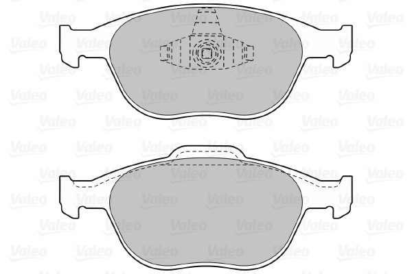 Bromsbeläggsats, Framaxel Valeo 598639 VALEO