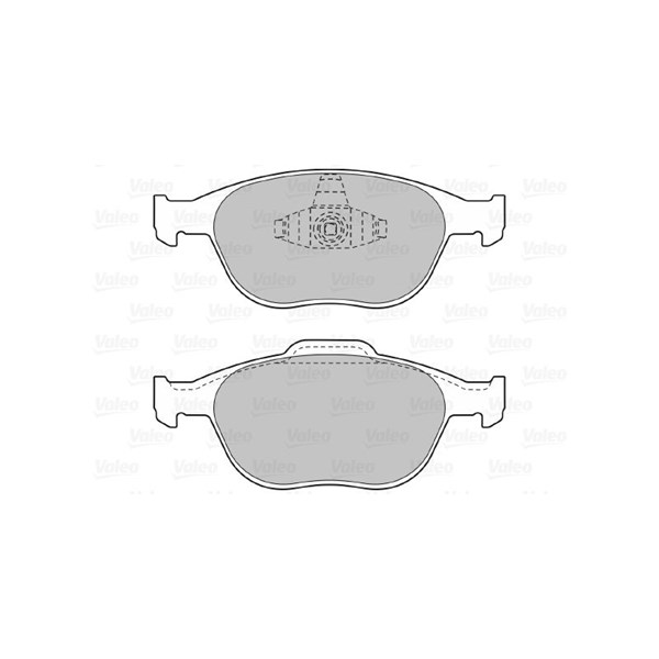 Bromsbeläggsats, Framaxel Valeo 598639 VALEO