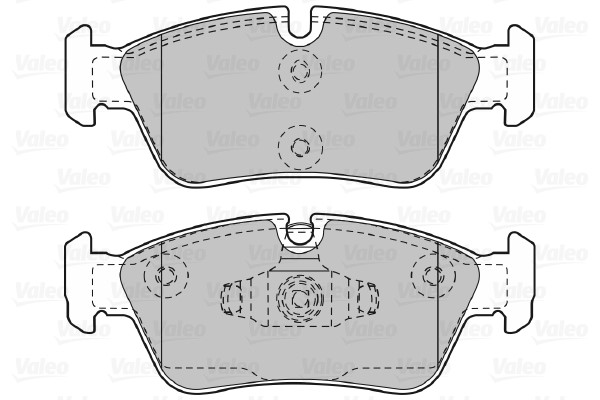 Bromsbeläggsats, Framaxel Valeo 598700 VALEO