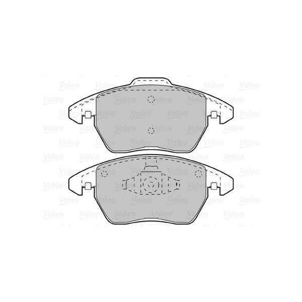 Bromsbeläggsats, Framaxel Valeo 598715 VALEO Bromsbeläggsats, Framaxel Valeo 598715 VALEO