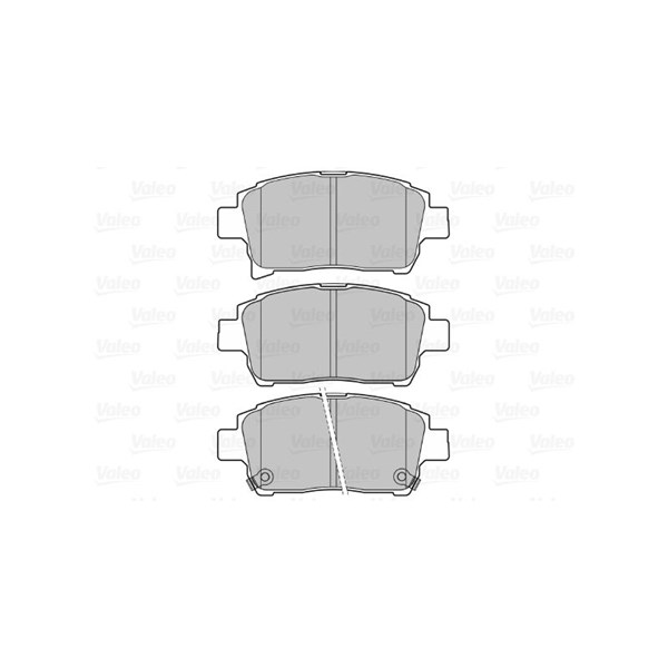 Bromsbeläggsats, Framaxel Valeo 598737 VALEO Bromsbeläggsats, Framaxel Valeo 598737 VALEO