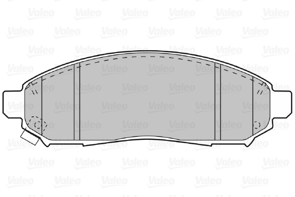 Bromsbeläggsats, Framaxel Valeo 598738 VALEO