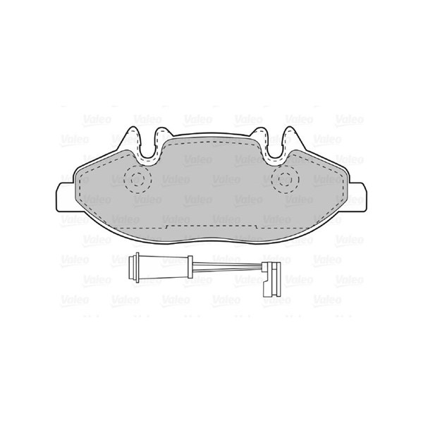 Bromsbeläggsats, Framaxel Valeo 598764 VALEO