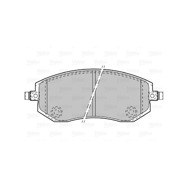 Bromsbeläggsats, Framaxel Valeo 598853 VALEO