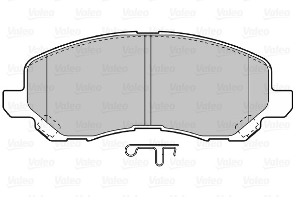 Bromsbeläggsats, Framaxel Valeo 598886 VALEO