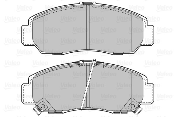 Bromsbeläggsats, Framaxel Valeo 598887 VALEO