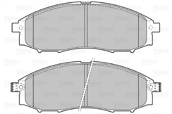 Bromsbeläggsats, Framaxel Valeo 598889 VALEO