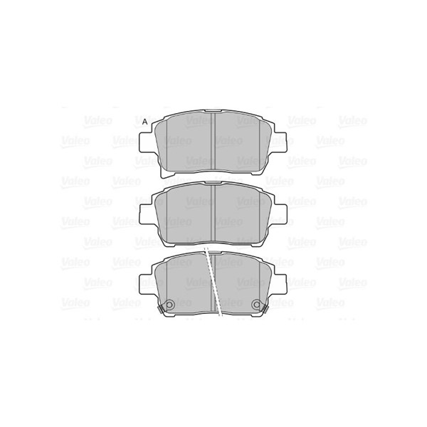 Bromsbeläggsats, Framaxel Valeo 598917 VALEO Bromsbeläggsats, Framaxel Valeo 598917 VALEO
