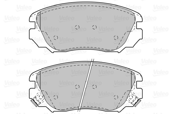 Bromsbeläggsats, Framaxel Valeo 601047 VALEO