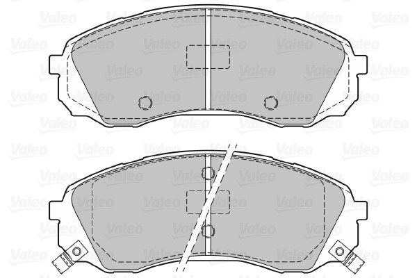 Bromsbeläggsats, Framaxel Valeo 601129 VALEO