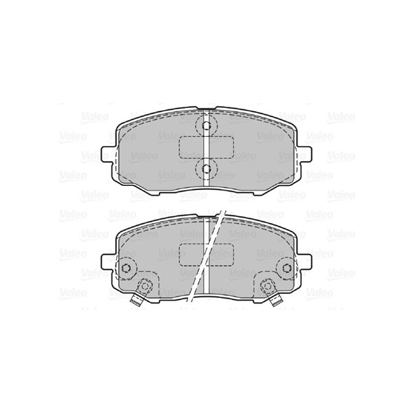 Bromsbeläggsats, Framaxel Valeo 601131 VALEO